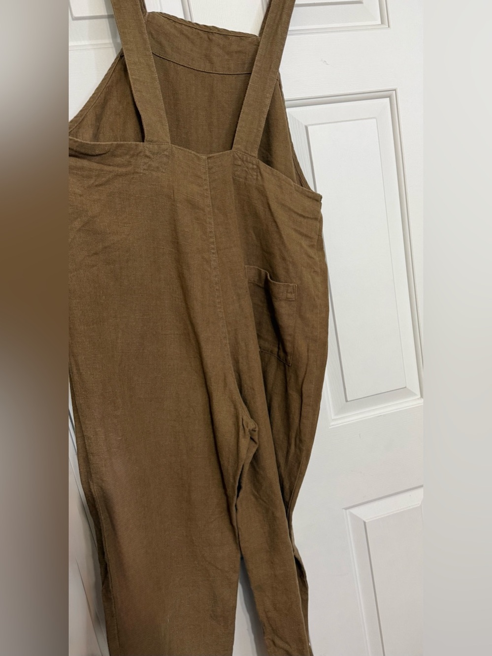 Beaton Linen overalls jumpsuit 100% linen slow fashion natural clothing - Picture 7 of 10